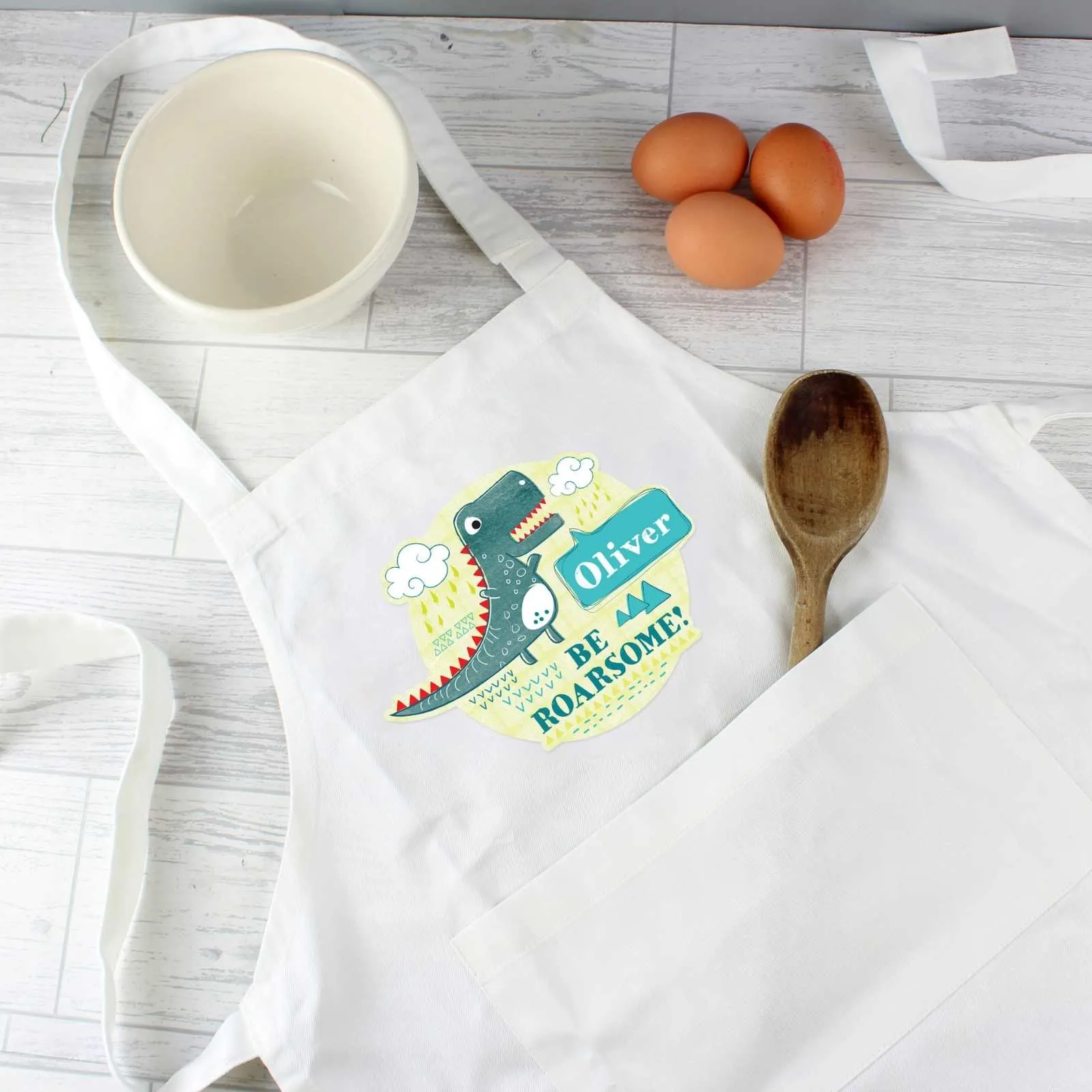 Personalised Dinosaur Children's Apron