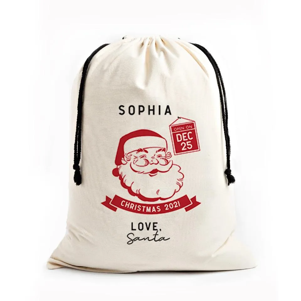 Personalized Christmas Jumbo Santa Gift Bags