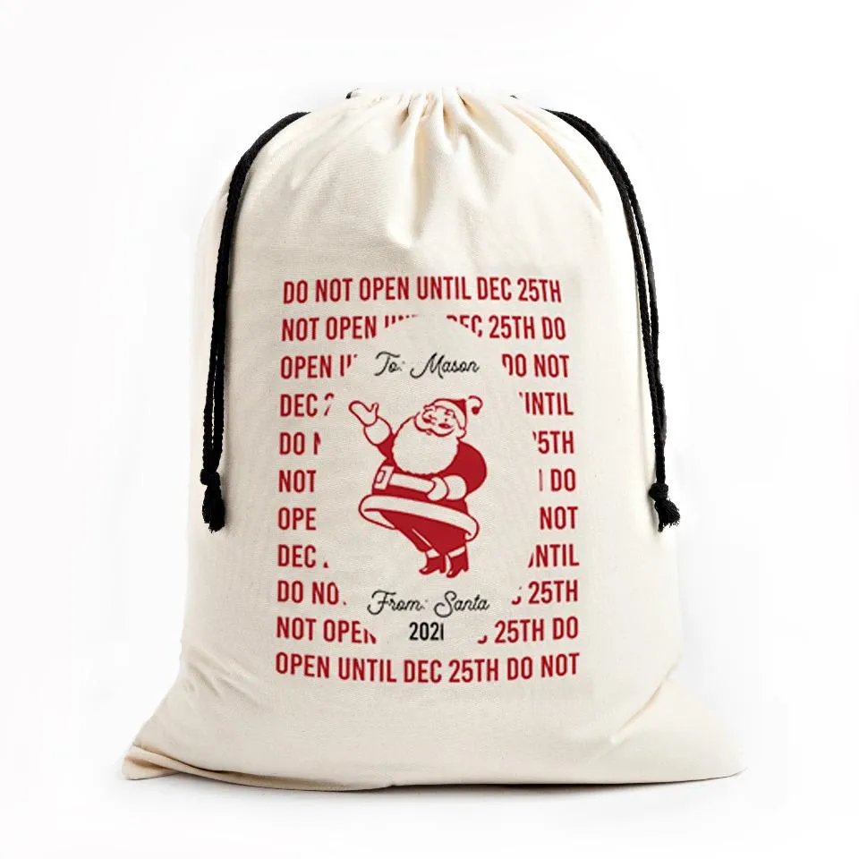 Personalized Christmas Jumbo Santa Gift Bags