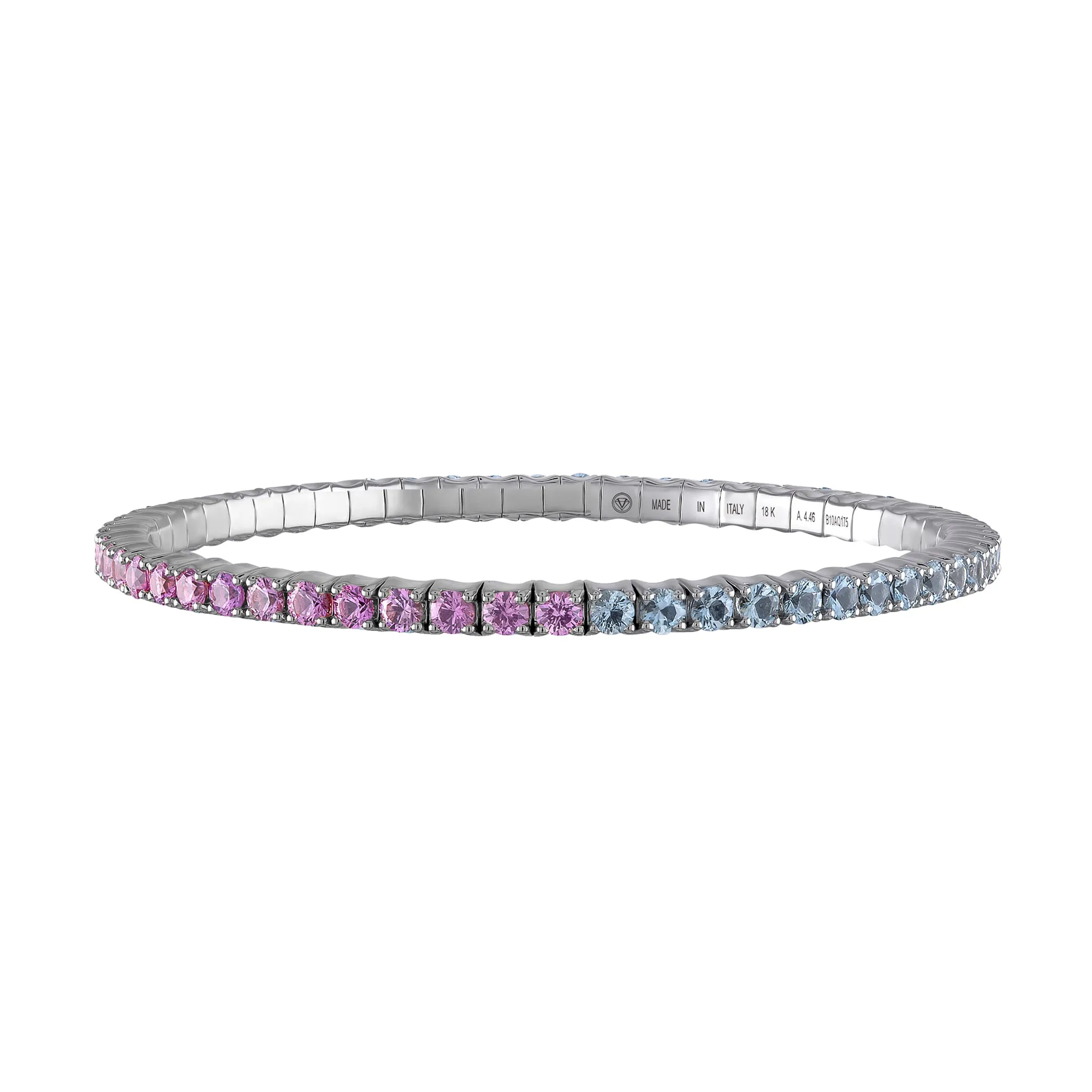 Pink & Light-Blue Sapphires · Duet Bracelets