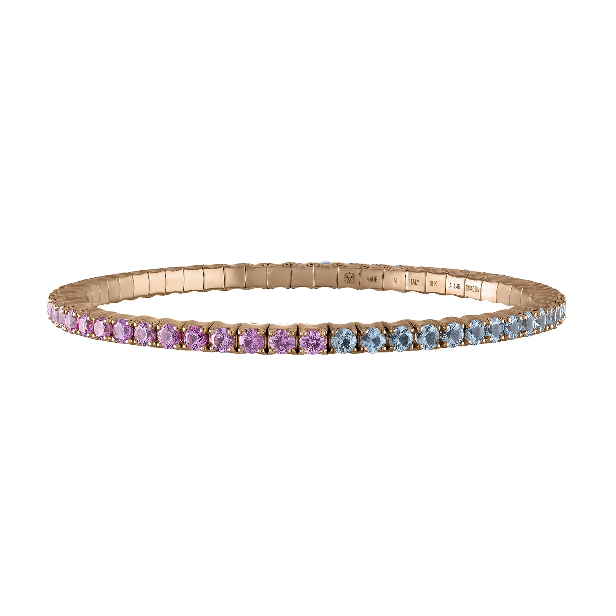 Pink & Light-Blue Sapphires · Duet Bracelets