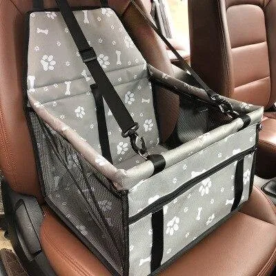 Portable Dog Pet Cat Car Booster Seat and Breathable Belt Carrier Bag