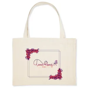 "Flowers and Butterfly" Shopping Bag