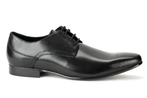 Reading - Regal Men's Dress Black Leather Lace Shoe Plain Toe Thin Elegant Rubber Sole