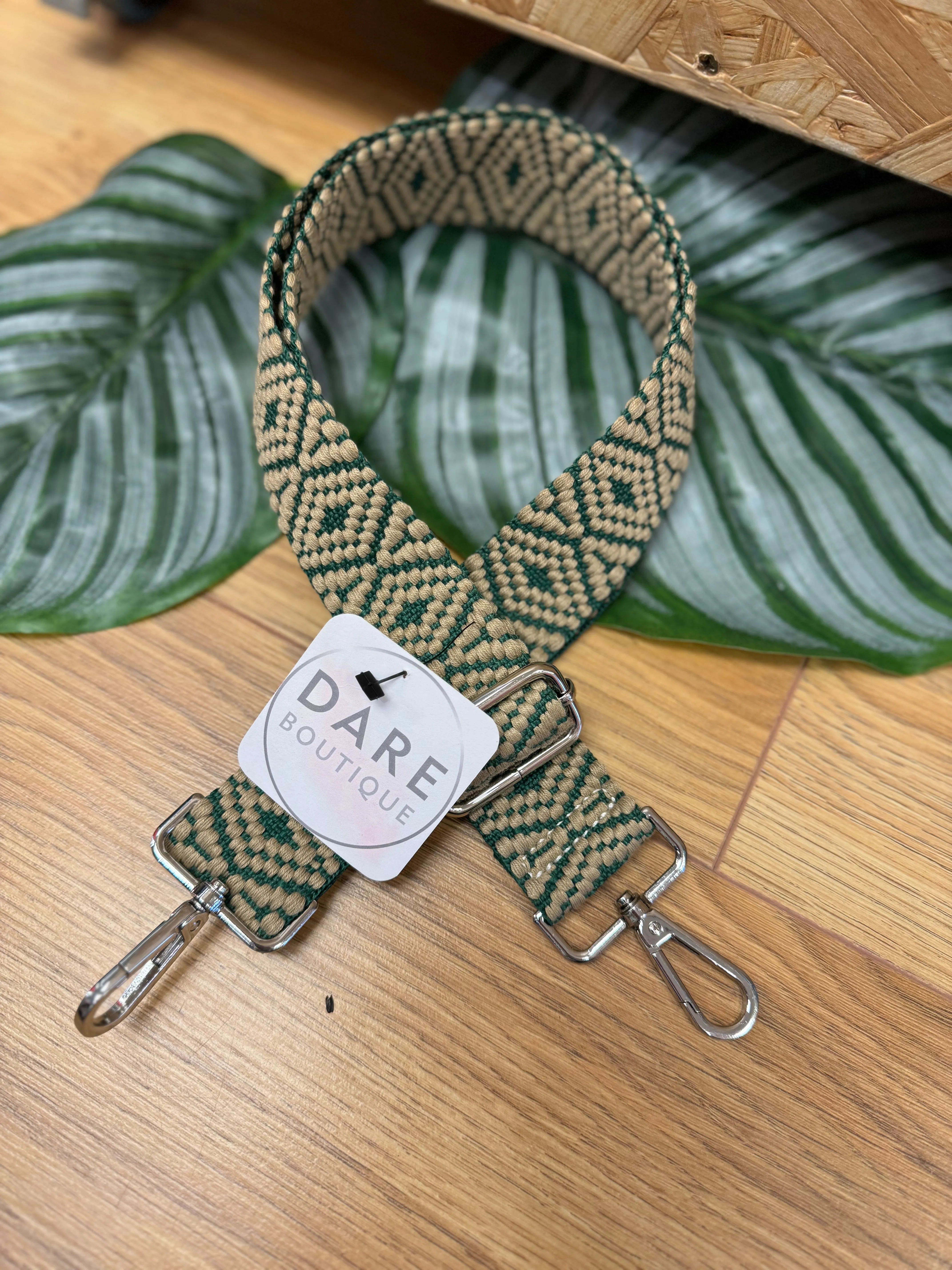 Replaceable Handbag Strap - Diamond Green