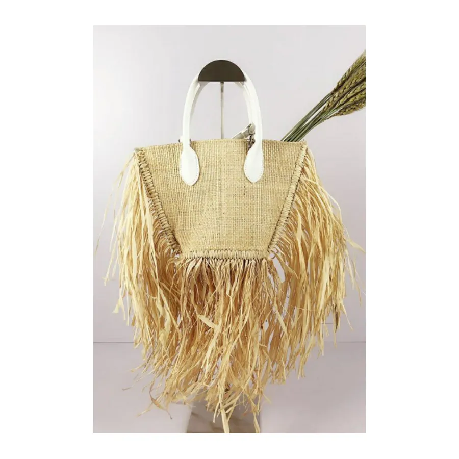 (RESTOCKED) Boho Straw Fringe Bag (2 Options)