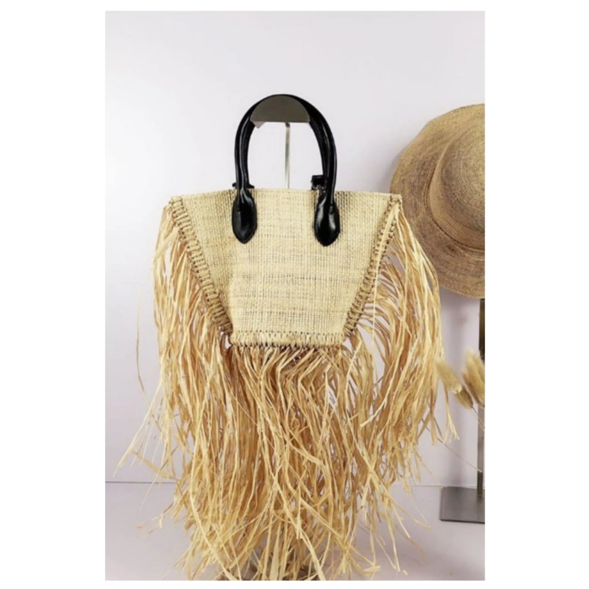 (RESTOCKED) Boho Straw Fringe Bag (2 Options)