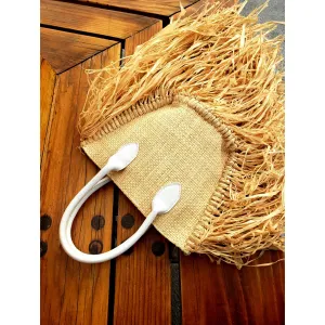 (RESTOCKED) Boho Straw Fringe Bag (2 Options)