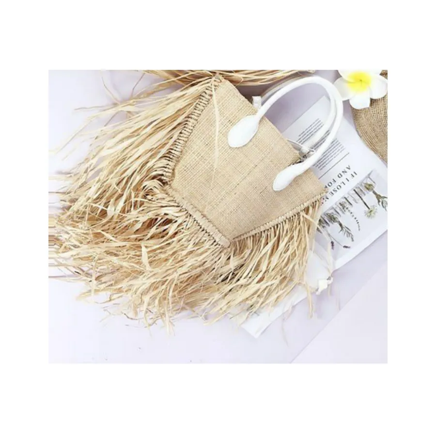 (RESTOCKED) Boho Straw Fringe Bag (2 Options)