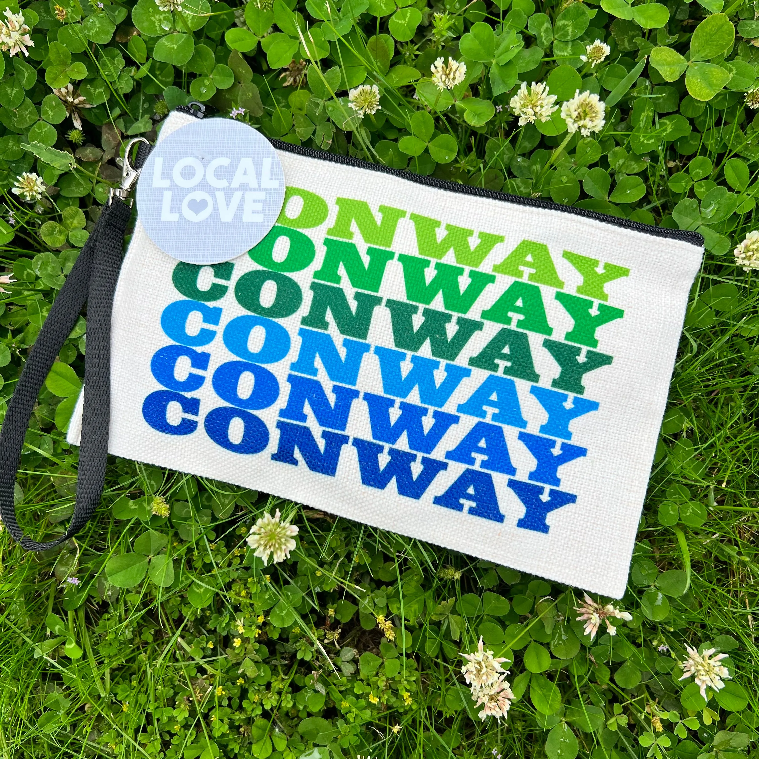 Rock Scissor Paper - Blue & Green Conway Zipper Bag