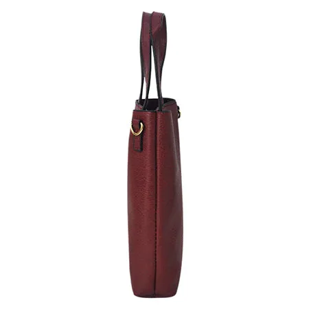 !SALE! Wine Faux Leather NGIL Bucket Handbag