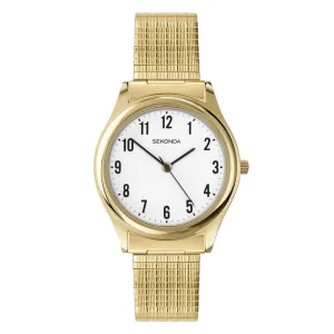 Sekonda Mens Gold Plated Expander Watch 3752