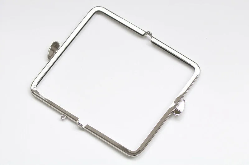 Silver Purse Frame Retro Clutch Purse Frame Making Bag Hanger 14cm x 8cm