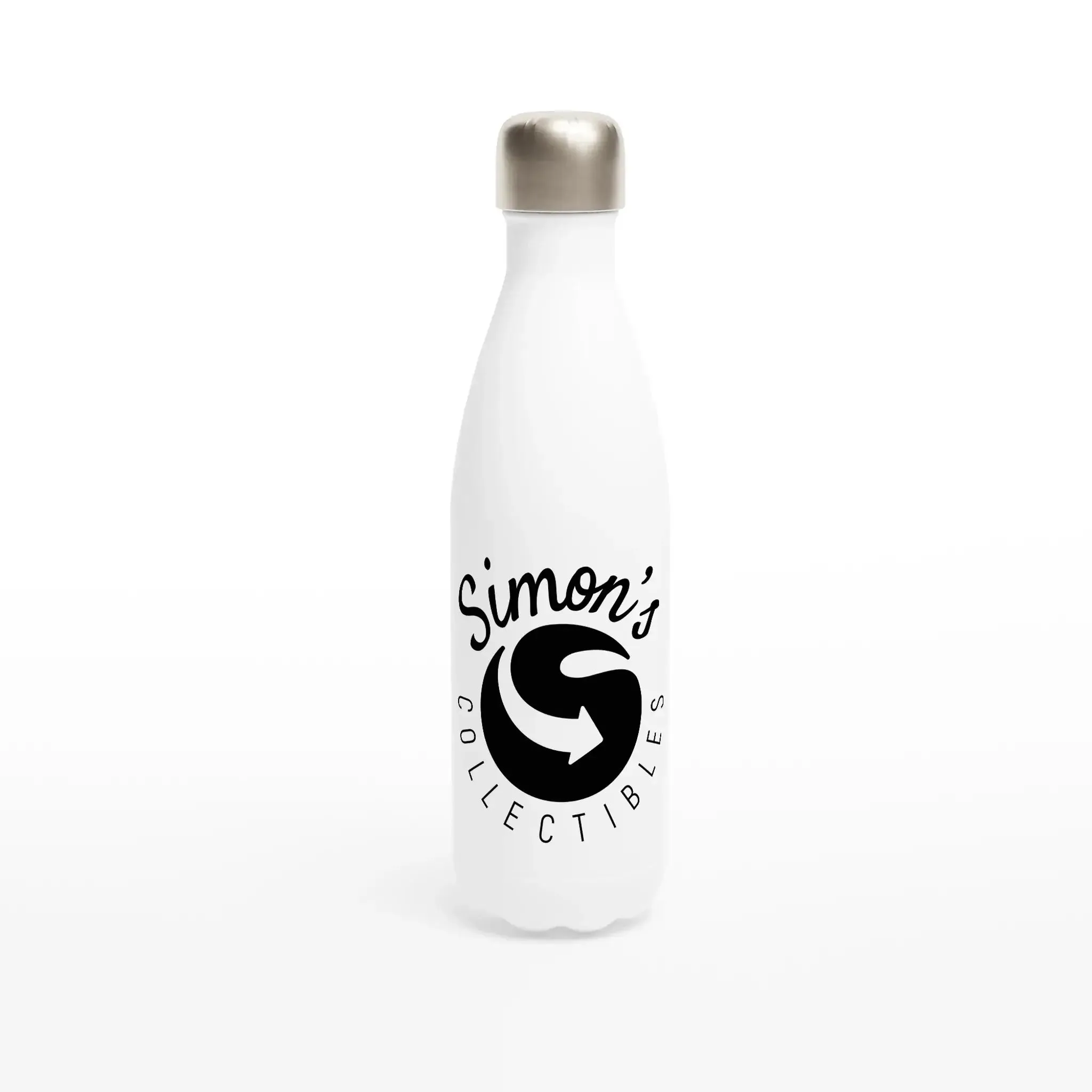 'Simon's Collectibles' White 17oz Stainless Steel Water Bottle