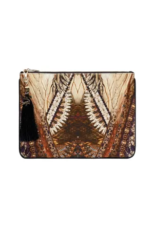 Small Canvas Clutch- Kakadu Calling