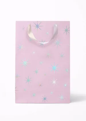 Starburst Medium Holographic Lilac Gift Bag