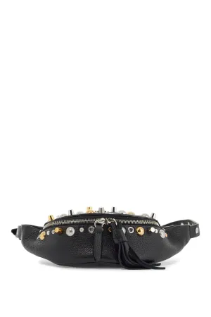 Studded Leather Belt Bag