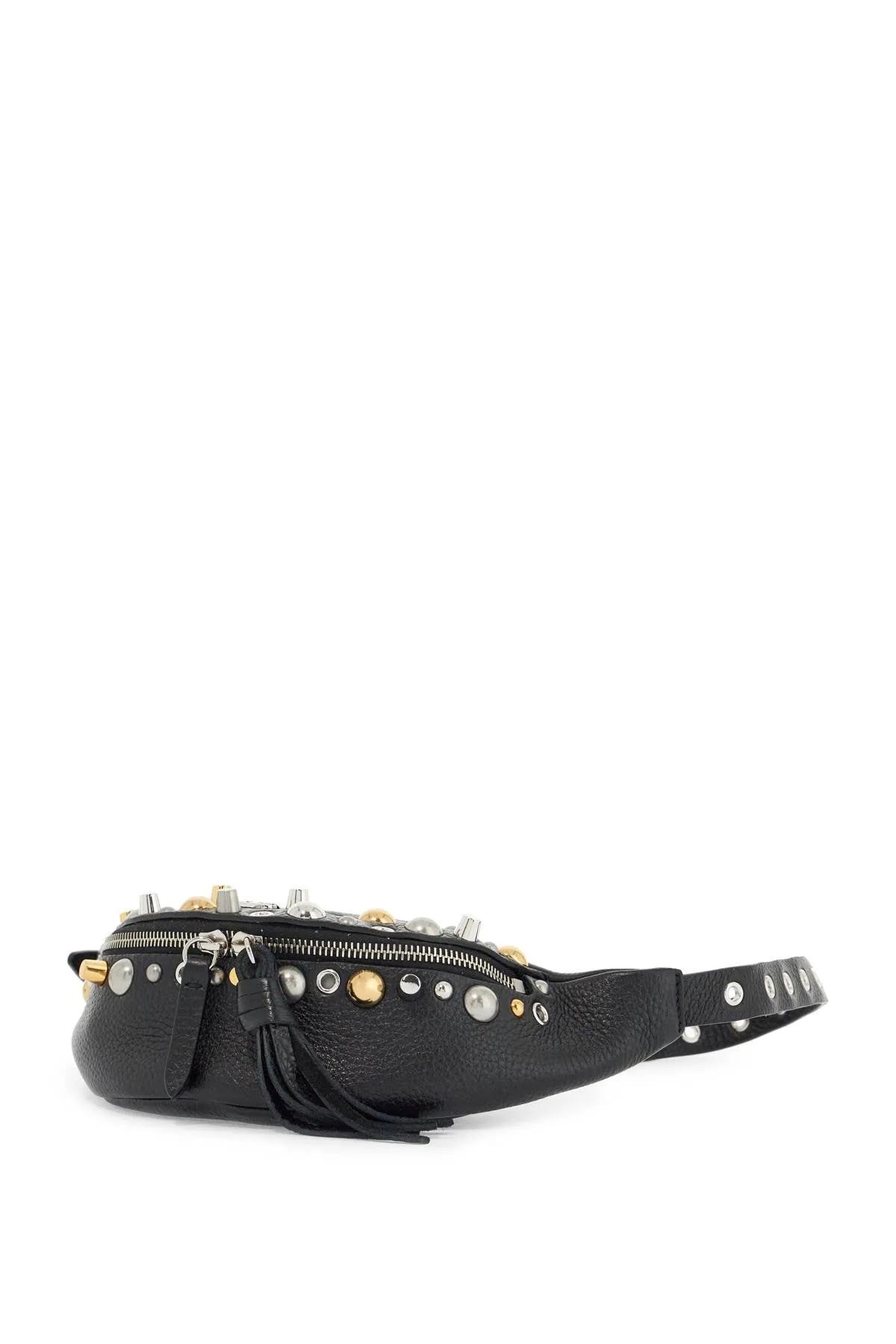 Studded Leather Belt Bag