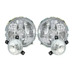 Suitable To Fit - VW Golf 1 Crystal Headlights (Inner & Outters)