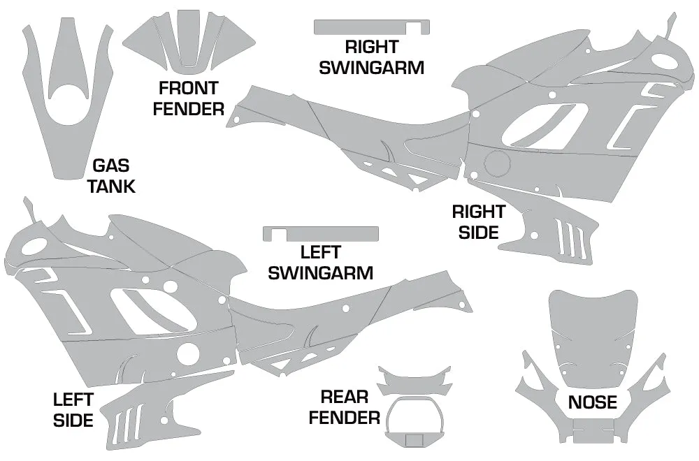 Suzuki GSXR 600F/750F Katana Graphics (1988-1997)