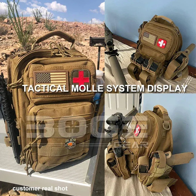 Tactical Shoulder Bag Rover Sling Pack Nylon Military Backpack Molle Assault Range Bag Hunting Accessories Diaper Day Pack Small