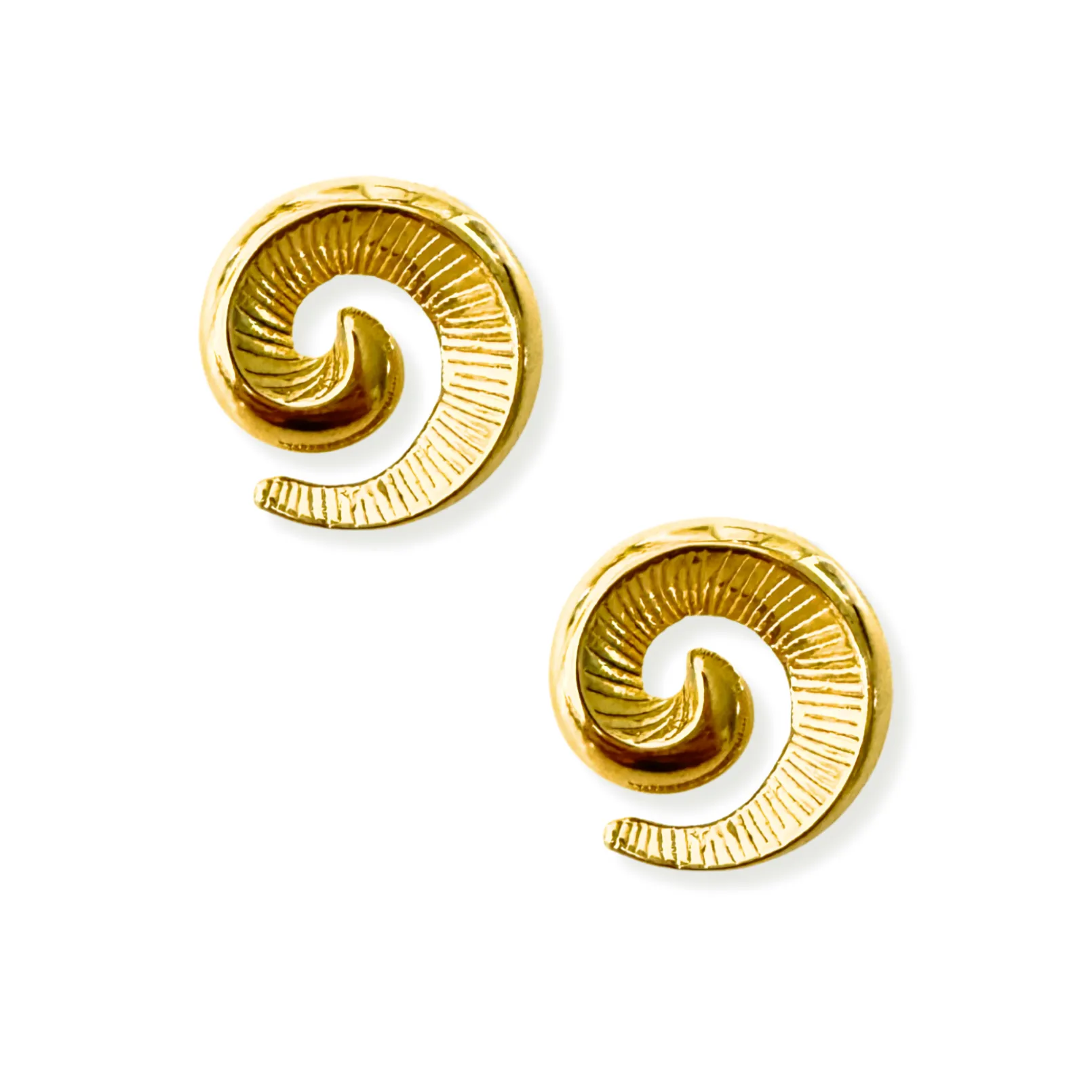 Textured Spiral Earring