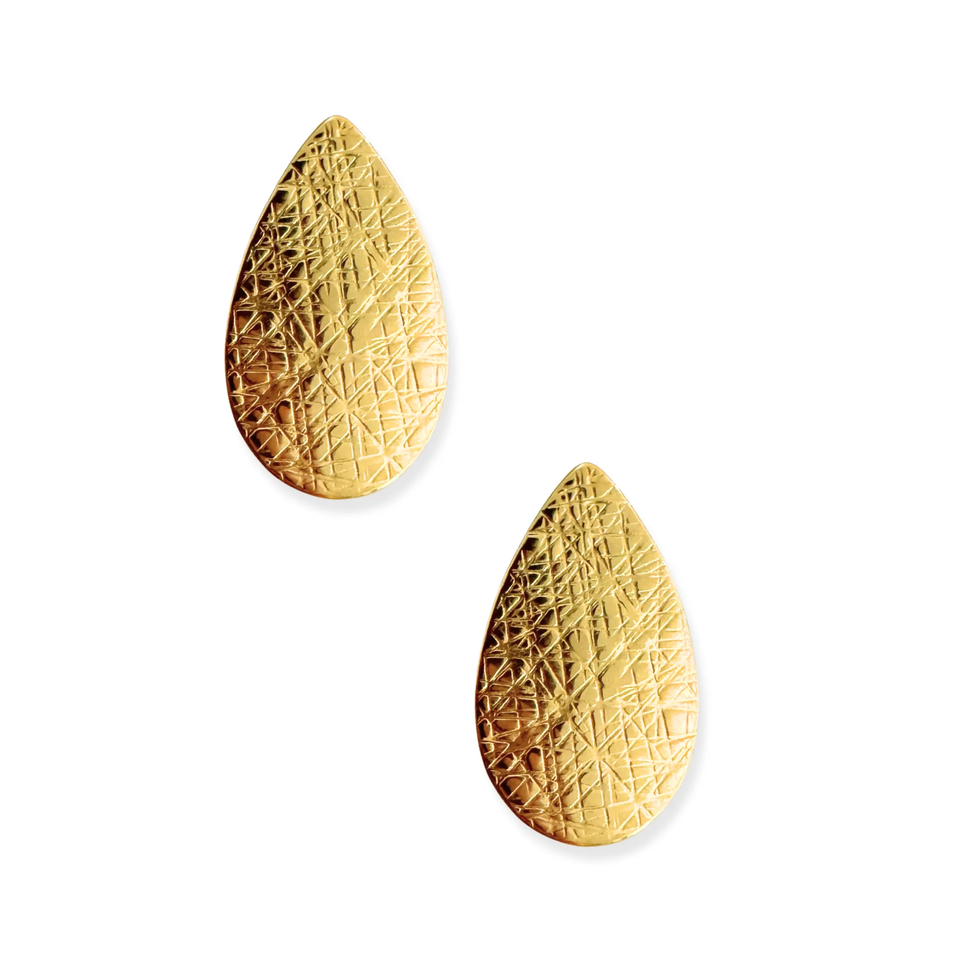 Textured Teardrop Earring