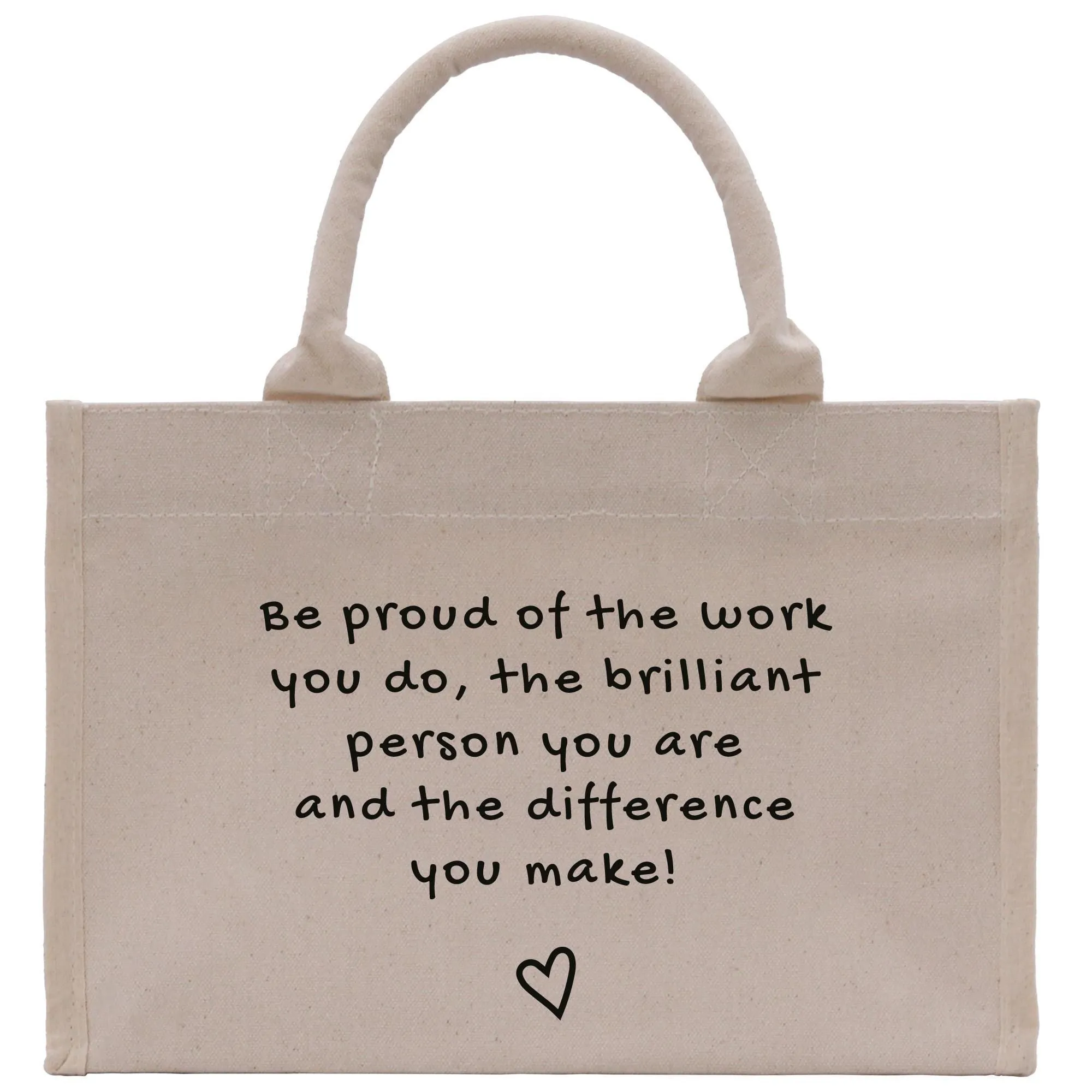 Thank You For Being Such an Important Piece of My Story Small Tote Bag Thank You Gift for Teacher Nurse Appreciation Leaving Gift (CT1008)