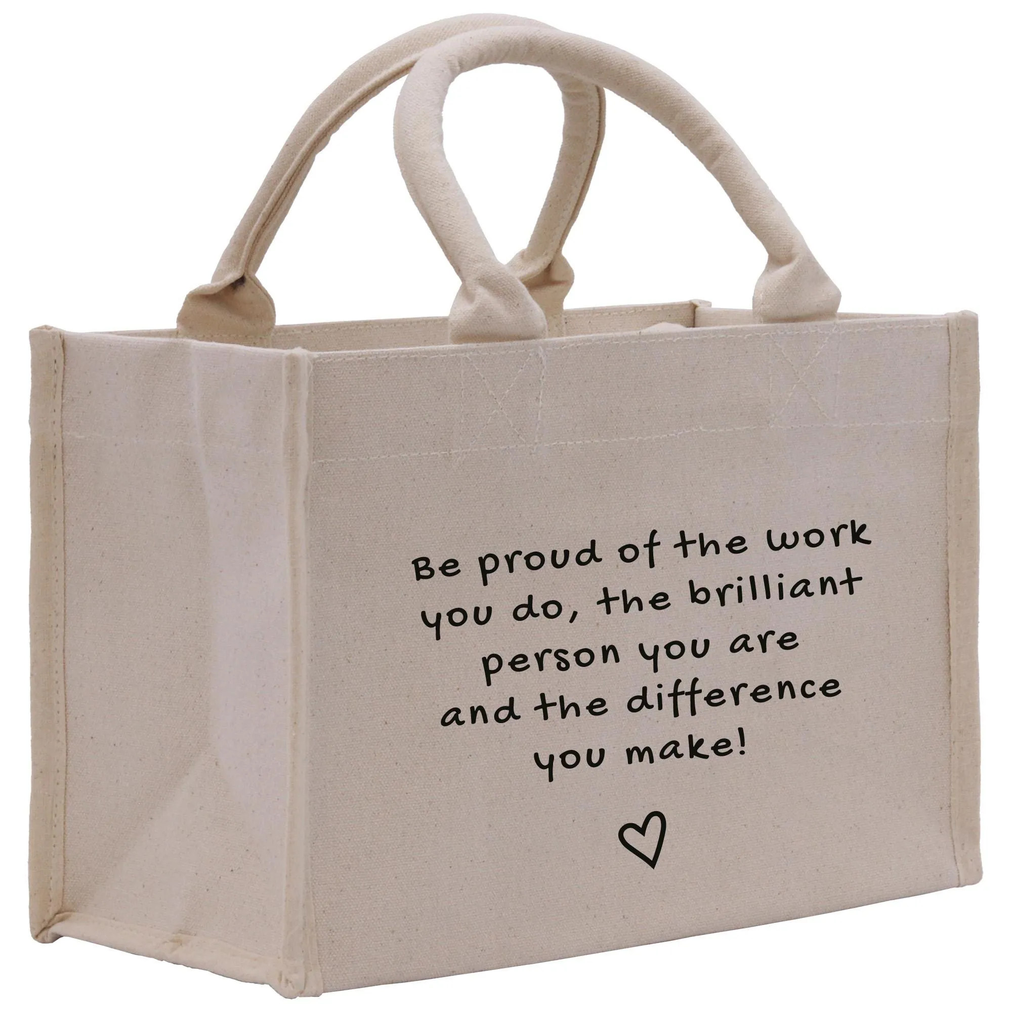 Thank You For Being Such an Important Piece of My Story Small Tote Bag Thank You Gift for Teacher Nurse Appreciation Leaving Gift (CT1008)