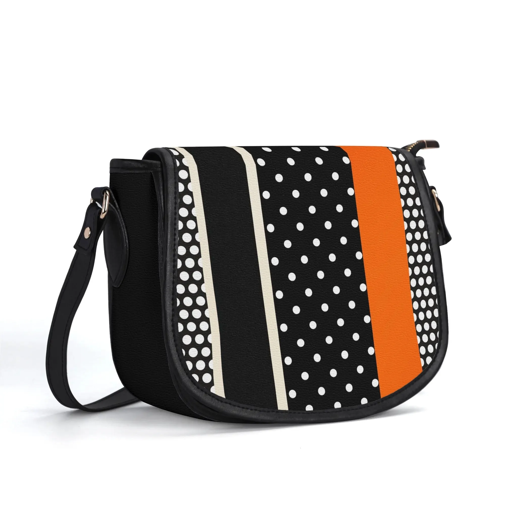 The Pock-It Saddle Handbag - Polkadot Sunset