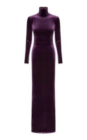 Tierney Velvet Column Gown