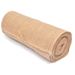 Tosnail 10 Yards Long 12 Inch Wide Natural Burlap Fabric Roll For Craft Projects