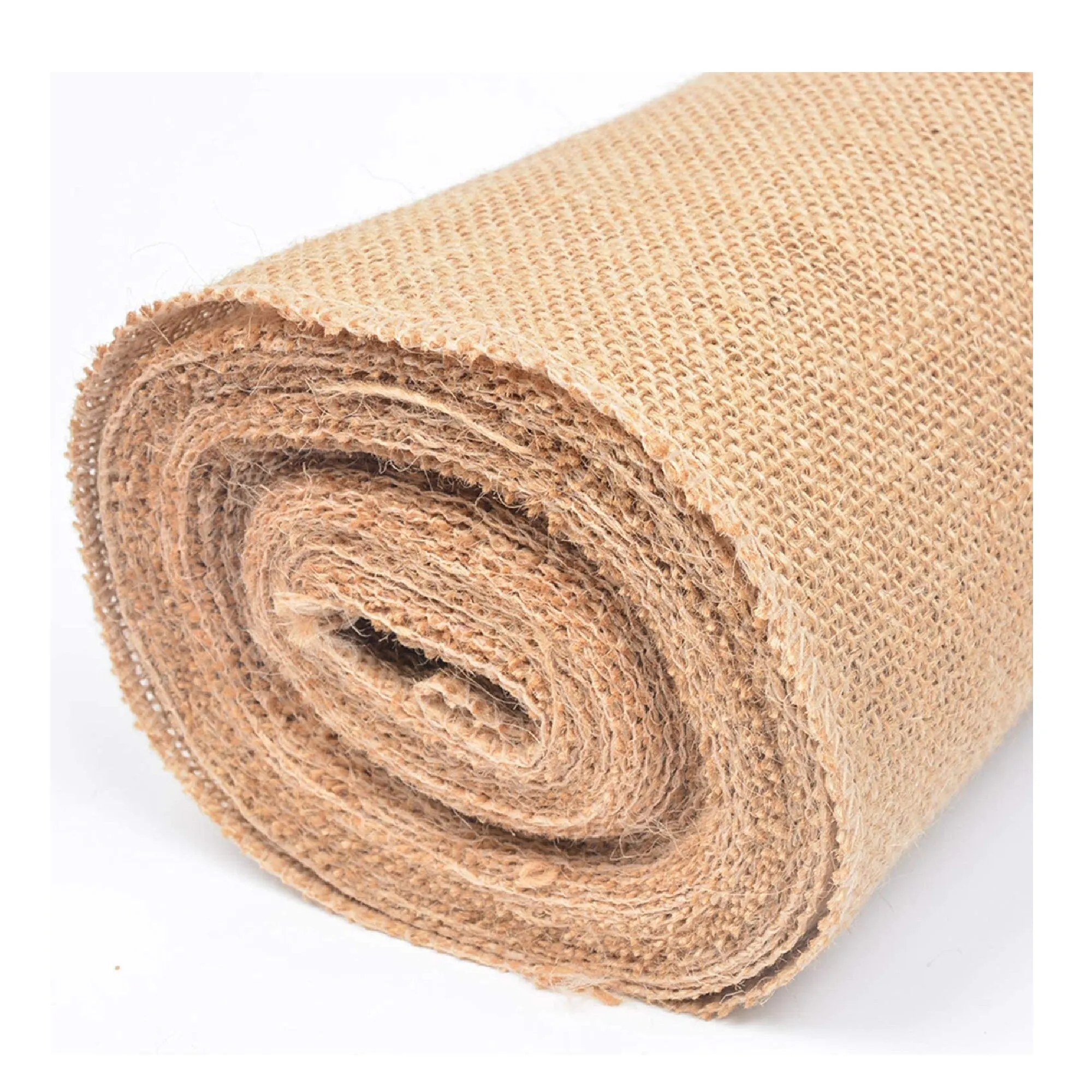 Tosnail 10 Yards Long 12 Inch Wide Natural Burlap Fabric Roll For Craft Projects