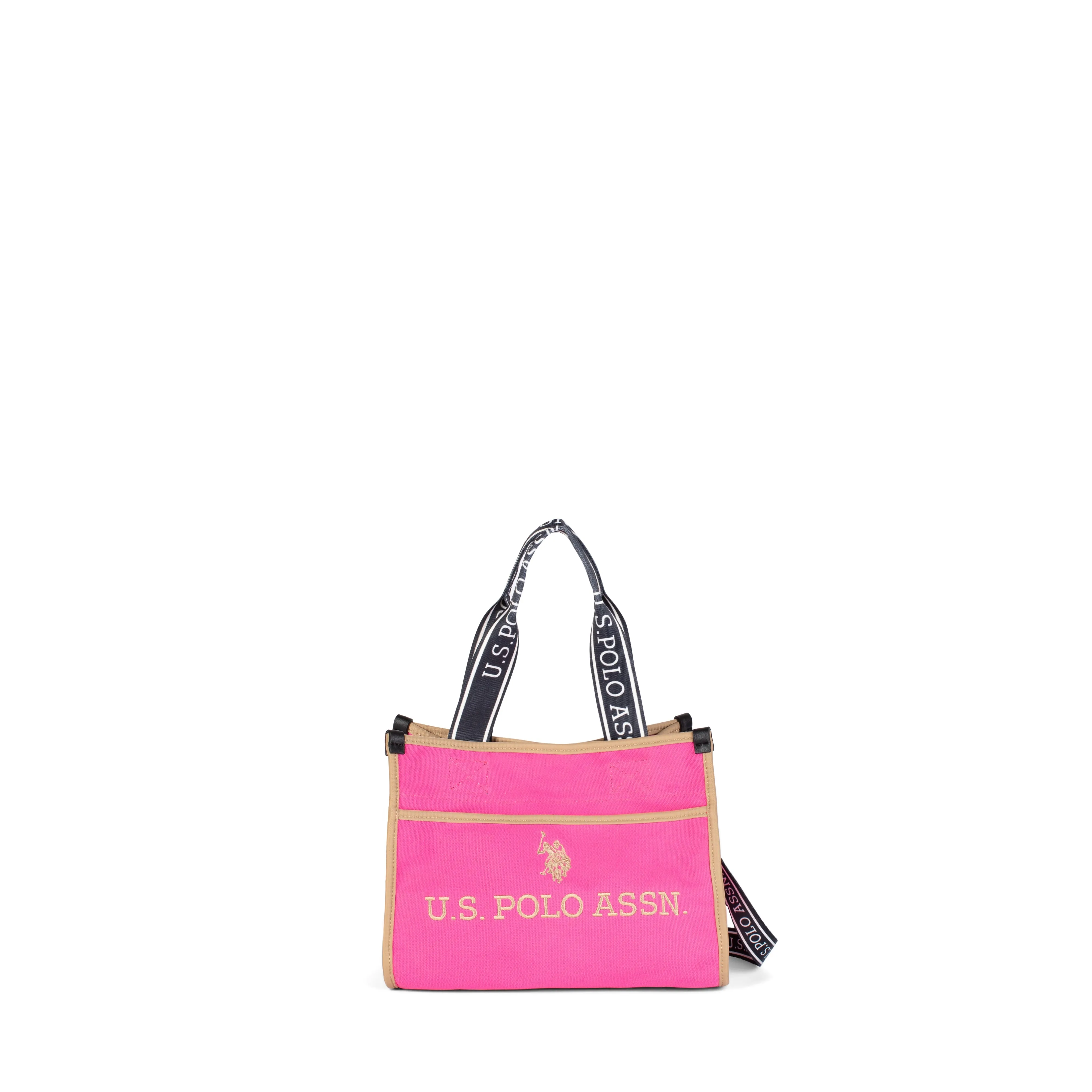 US POLO ASSN. WOMEN HALIFAX S SHOPPPING BAG CANVAS IN FUCHSIA