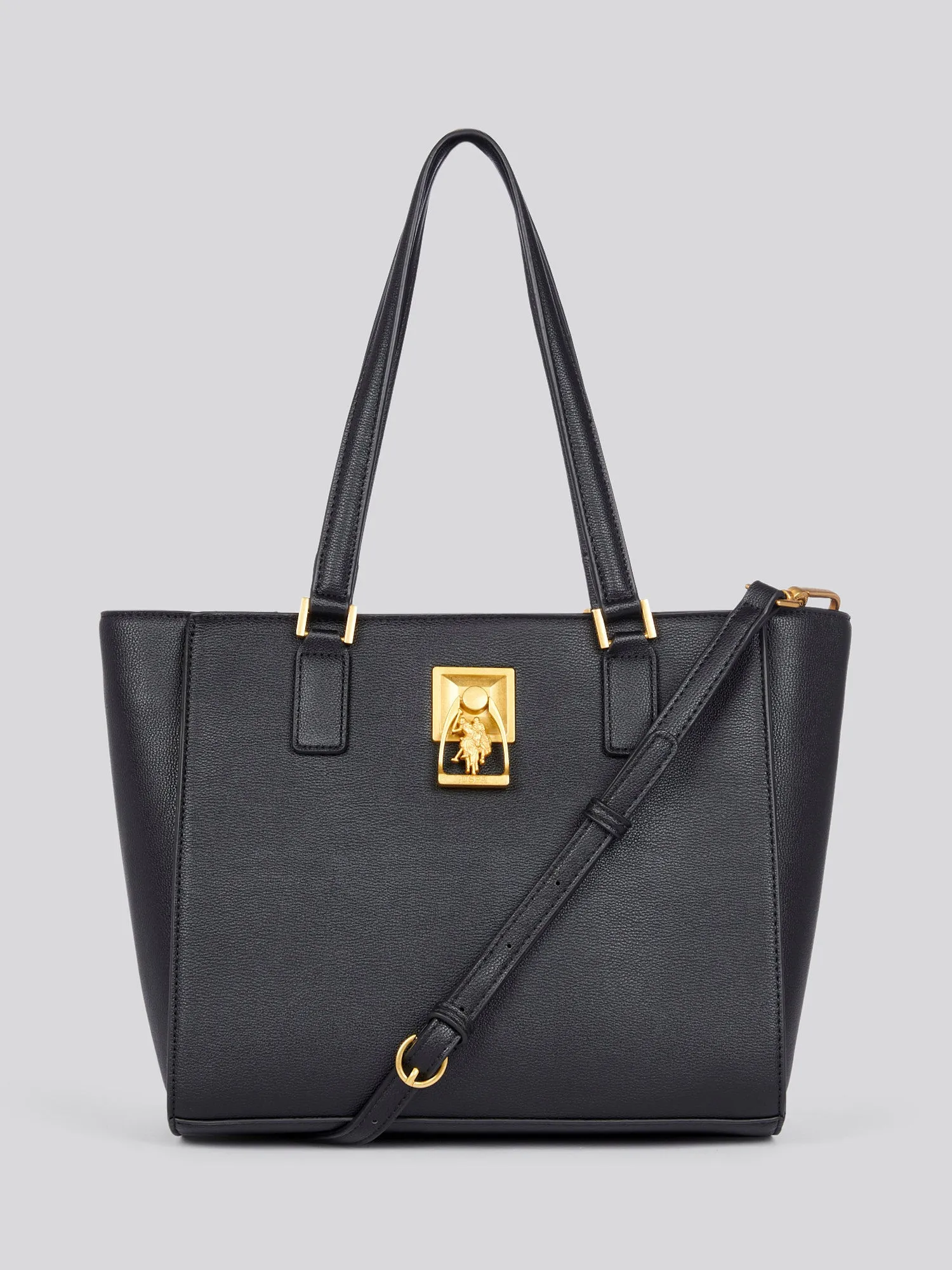 U.S. Polo Assn. Womens Earth Shopping Bag in Black