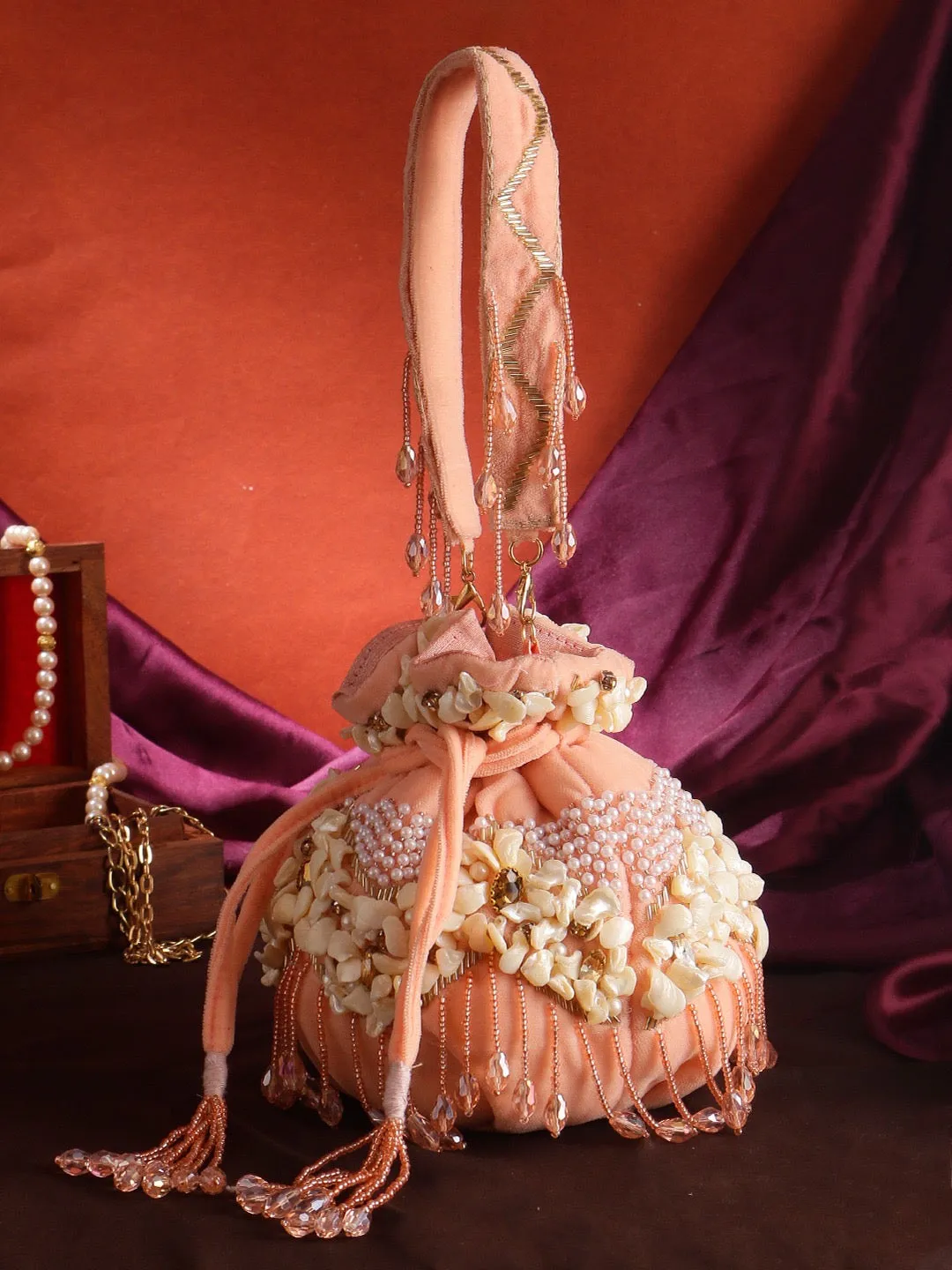 Velvet potli bag wedding Potli bridesmaid potlis