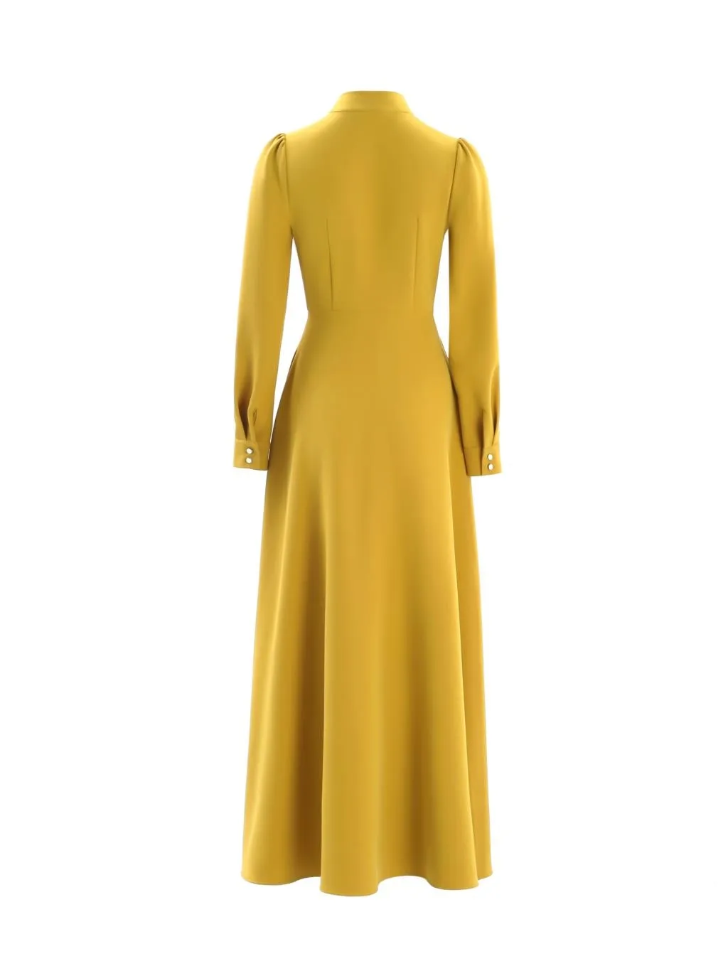 VenusFox vintage long sleeve maxi elegant dress with pocket