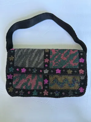 Vintage beaded patchwork Star purse Mini Fashion