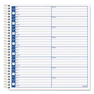 Voice Message Log Books, One-part (no Copies), 8 X 1, 8 Forms/sheet, 800 Forms Total