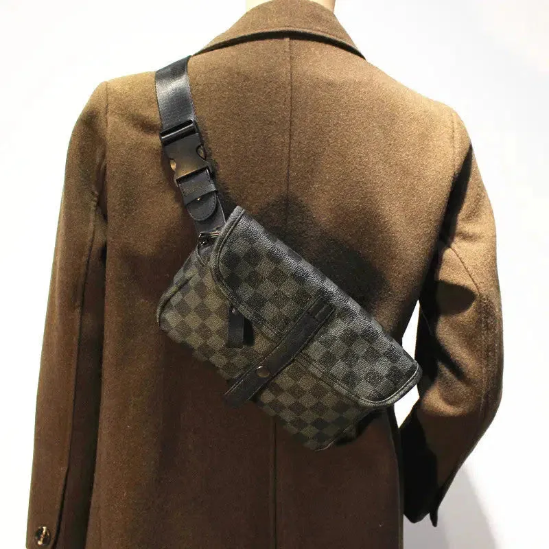 Vvsha  Christmas Gift Small Checkered Crossbody Bag