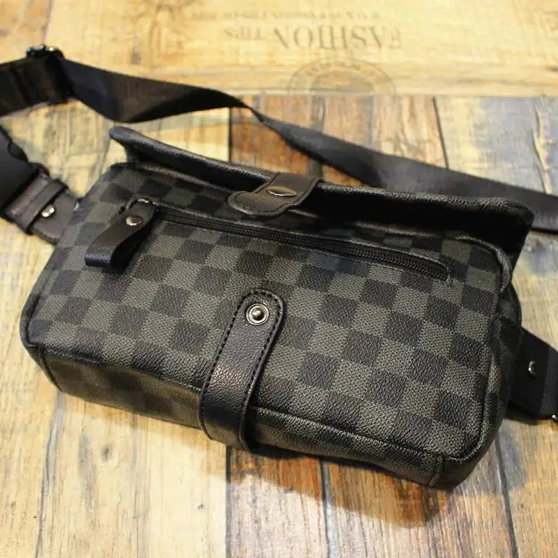 Vvsha  Christmas Gift Small Checkered Crossbody Bag