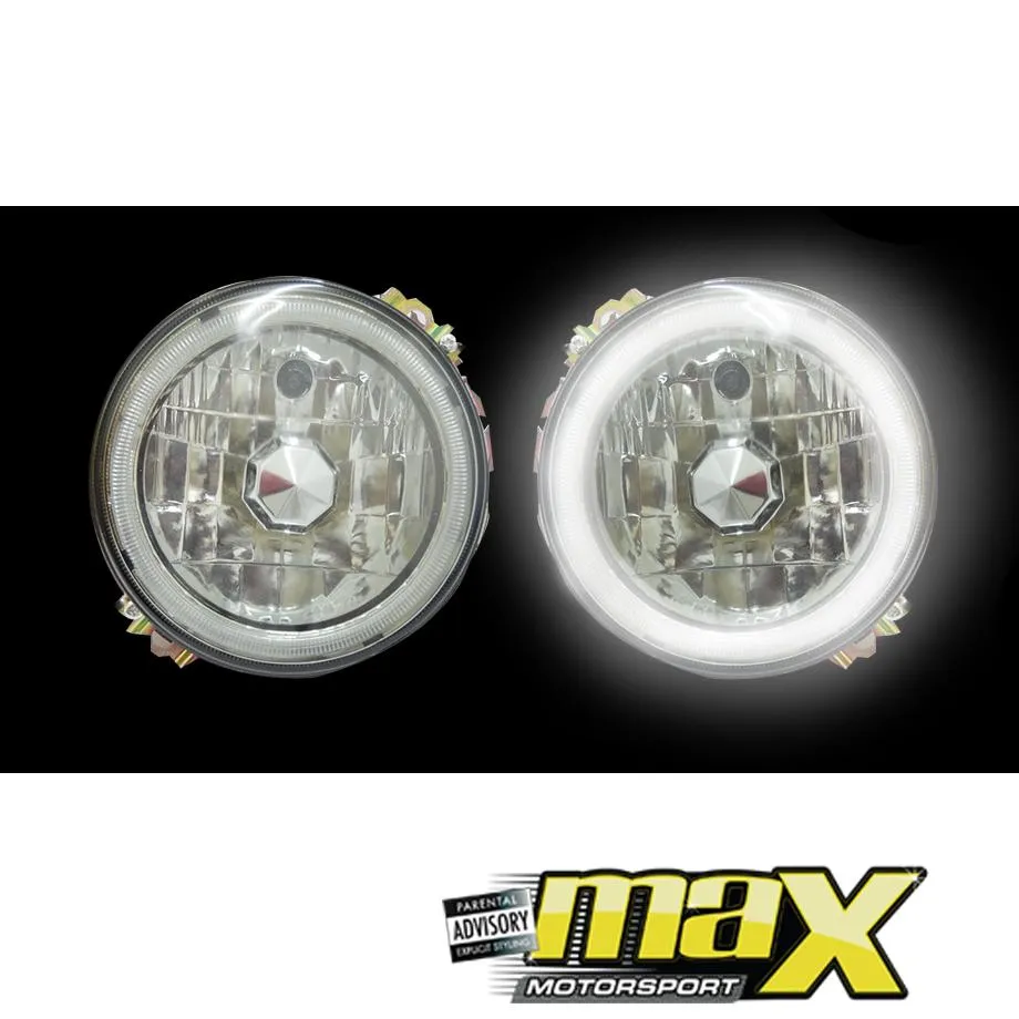 VW Golf 1 CCFL Crystal Angel Eye Headlights (Outers)