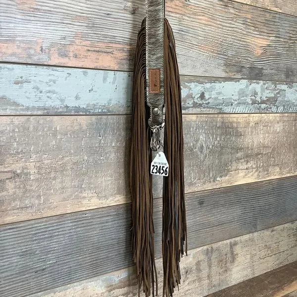 Western Mini Leather Fringe Strap 48" #23456