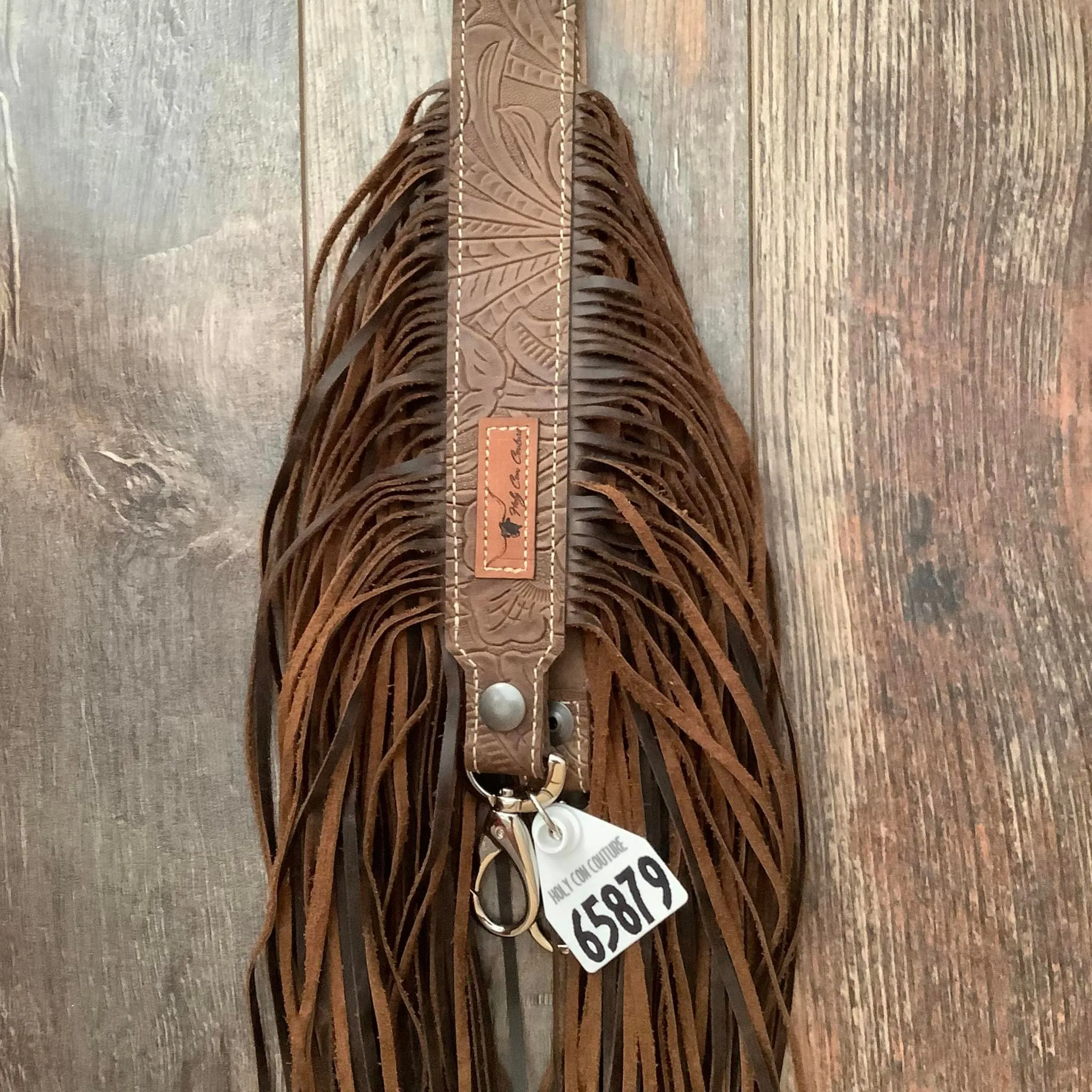 Western Mini Leather Fringe Strap 48" #65879