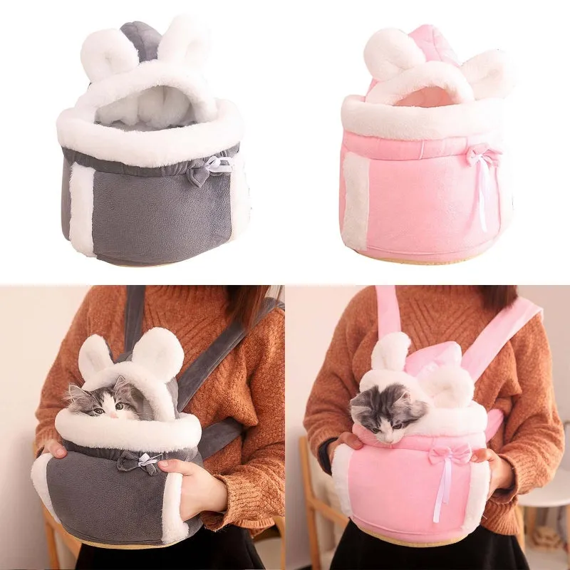 Winter Warm Plush Pet Carrier Bags