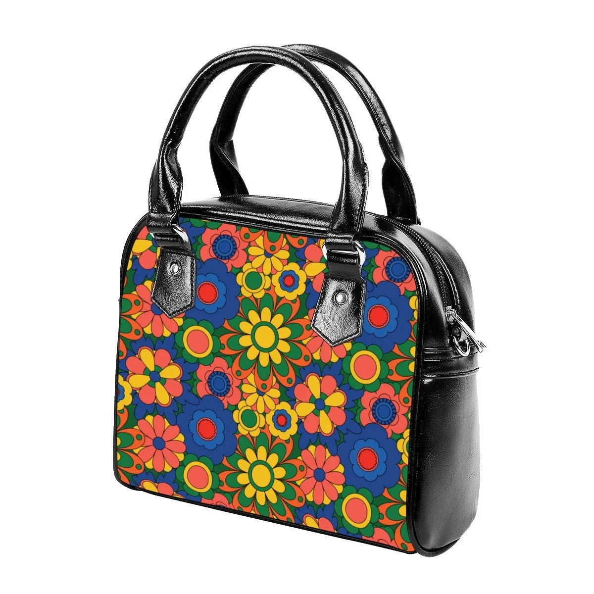 Women's Handbag, Retro Handbag, 60s 70s Style Purse, Mod 60s, 60s Style Purse, Floral Handbag, Hippie Purse, Vintage style handbag