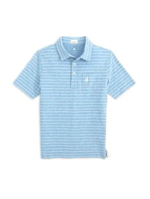 Youth Neese Stripe Polo Bondi Blue